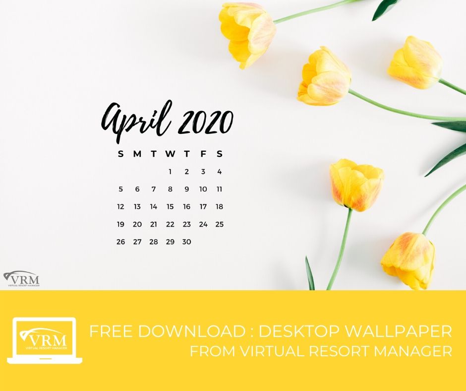 April VRM Monthly Marketing Planner and Free Desktop Wallpaper Calendars