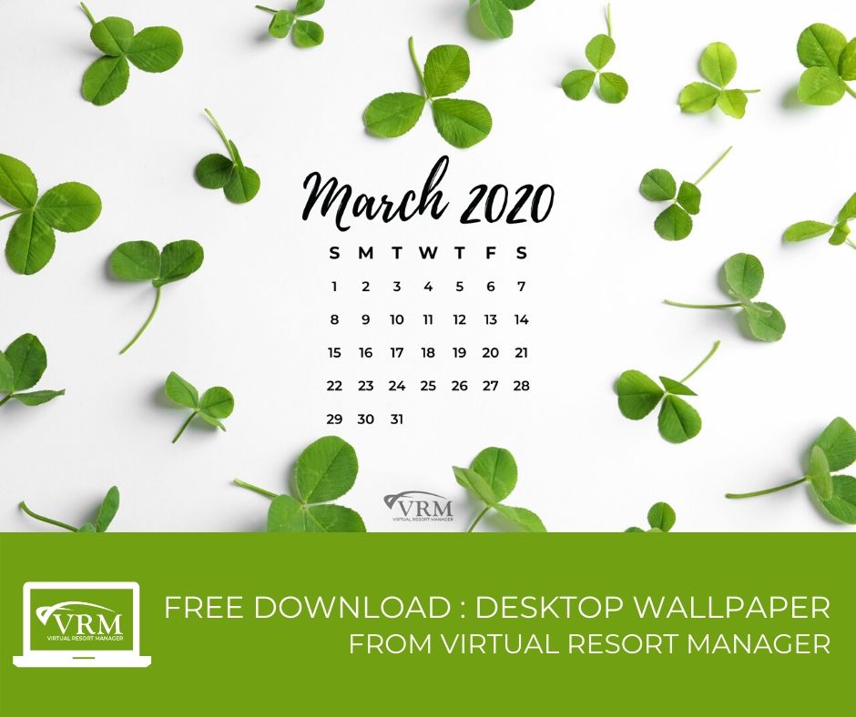 March VRM Monthly Marketing Planner and Free Desktop Wallpaper Calendars